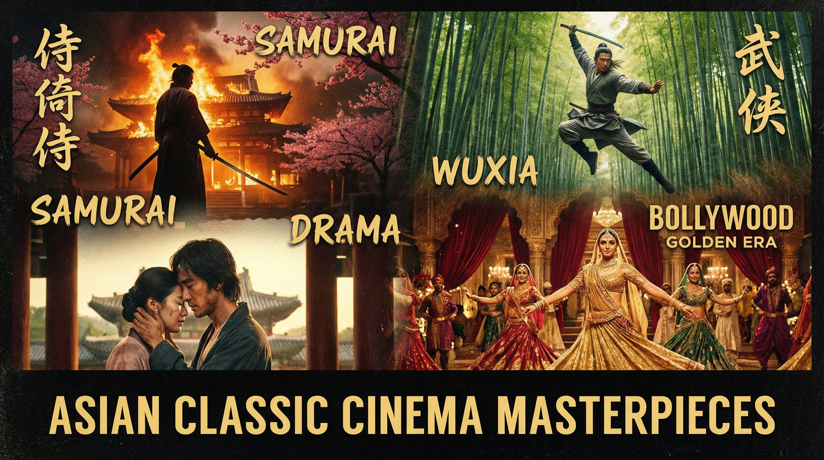 亚洲经典电影代表作品展示东方武侠与宝莱坞美学